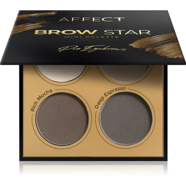 Affect Brow Star paletka pudrových stínů na obočí 4x2 g