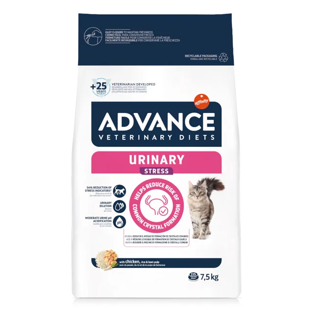 Affinity Advance Veterinary Diets Urinary Stress - výhodné balení: 2 x 7,5 kg