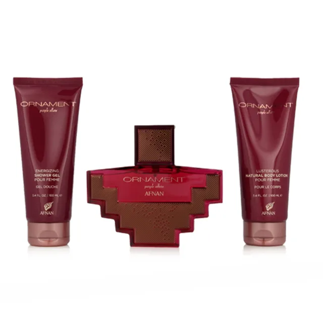 Afnan Ornament Purple Allure EDP 100 ml + SG 100 ml + BL 100 ml W