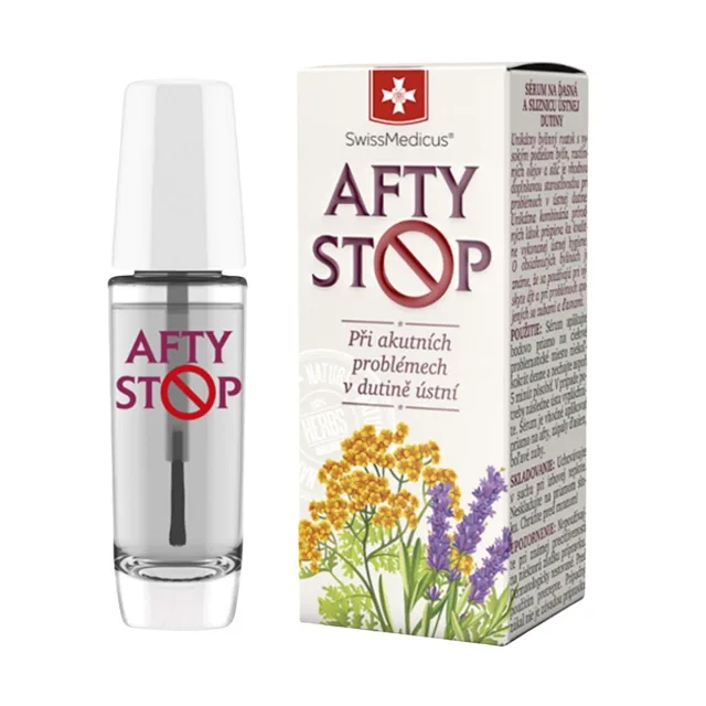 AftyStop – sérum na dásně a sliznici ústní dutiny – 10 ml – SwissMedicus