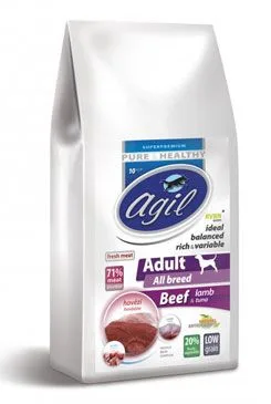Agil Adult all breed low grain beef,lamb,tuna  2kg