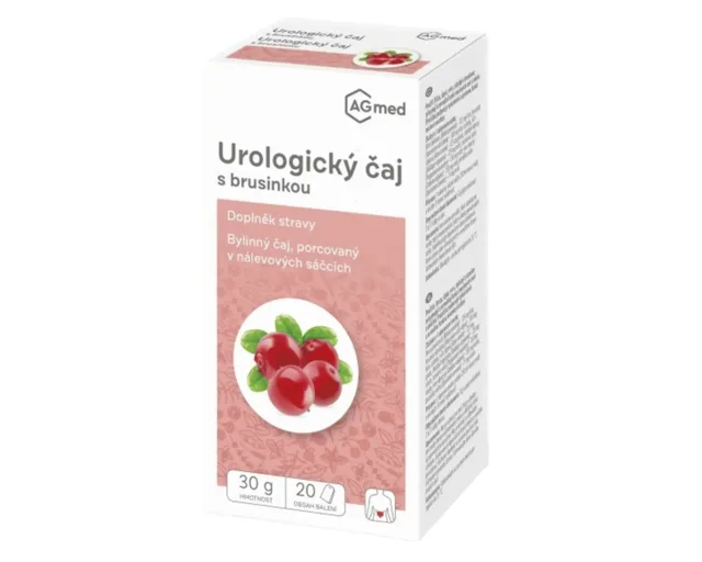 AGmed Urologický čaj s brusinkou 20 x 1.5 g