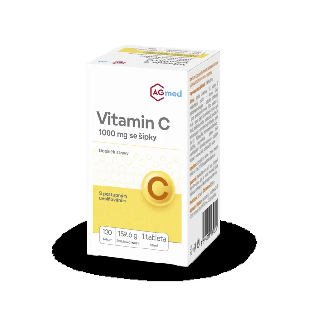 AGmed Vitamin C 1000 mg se šípky 120 tablet