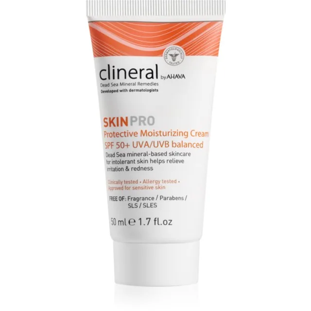 AHAVA Clineral SKINPRO hydratační a ochranný krém pro citlivou a intolerantní pleť SPF 50 50 ml