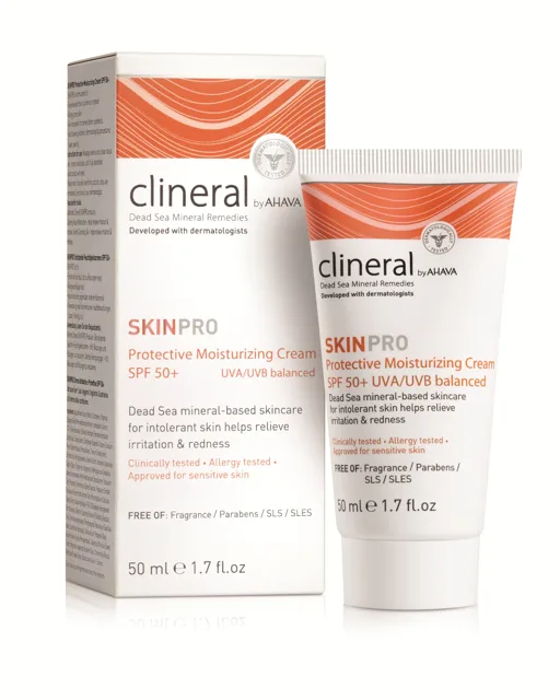 AHAVA Ochranný denní krém SPF 50 Clineral SkinPro (Protective Moisturizing Cream) 50 ml