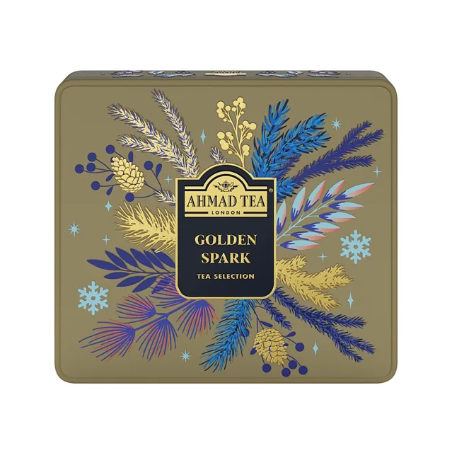 AHMAD TEA Golden spark kolekce porcovaných čajů 32 sáčků