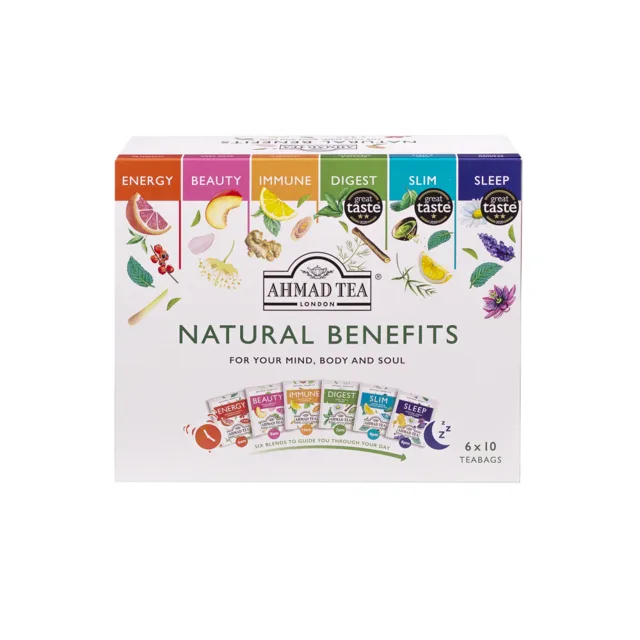 Ahmad Tea Natural Benefits Selection porcovaný čaj 60x2 g