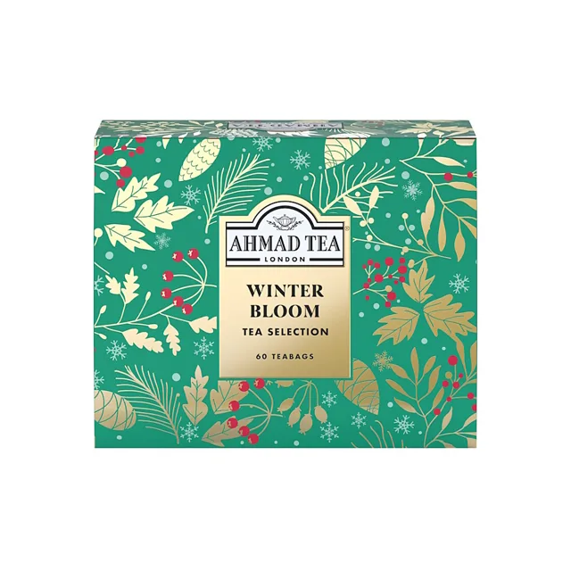 AHMAD TEA Winter bloom kolekce 6 druhů černého čaje 60 sáčků