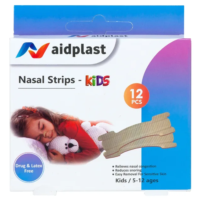 Aidplast Náplast pro děti k usnadnění dýchání 12 kusů