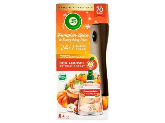 Air Wick Active Fresh automatický difuzér + náplň Dýně a podzimní koření