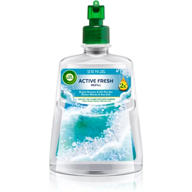 Air Wick Active Fresh Oceán a mořská sůl osvěžovač vzduchu – náhradní náplň 228 ml