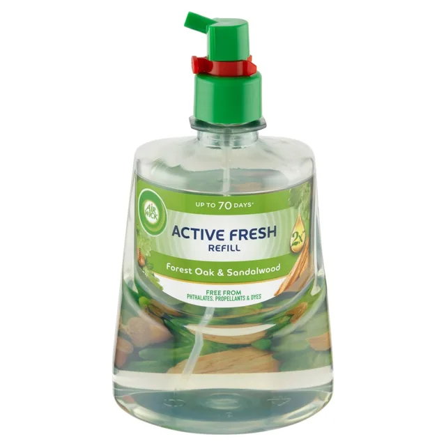 Air Wick Active Fresh Osvěžovač vzduchu Santalové dřevo Dubový mech 228 ml (poškozený aplikátor)