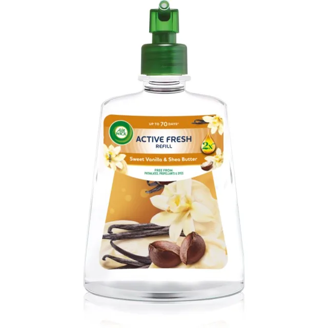 Air Wick Active Fresh Vanilka a bambucké máslo osvěžovač vzduchu – náhradní náplň 228 ml