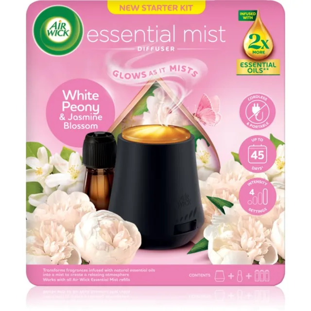 Air Wick Aroma Mist Pivoňka a jasmínový květ aroma difuzér s náplní + baterie 1 ks