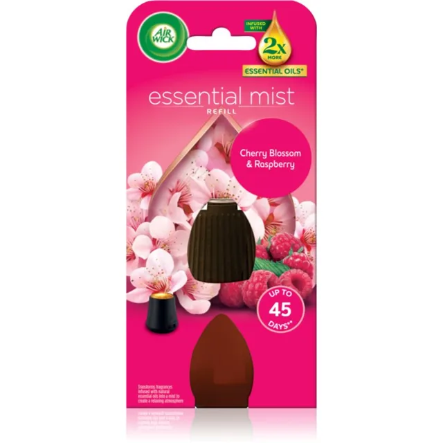 Air Wick Essential Mist Třešňový květ a malina náplň do aroma difuzérů 20 ml