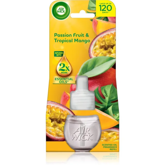 Air Wick Essential Oils Maracuja a tropické mango náplň do elektrického difuzéru 19 ml