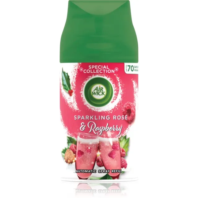 Air Wick Freshmatic Růžový sekt a maliny osvěžovač vzduchu – náhradní náplň 250 ml