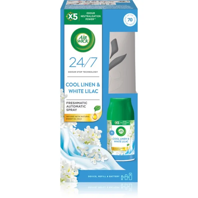 Air Wick Freshmatic Vůně svěžího prádla automatický osvěžovač vzduchu s náplní 250 ml