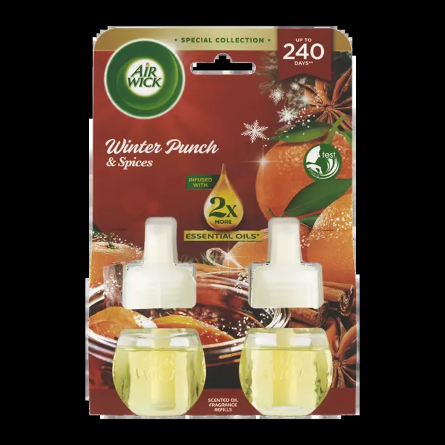 Air Wick Náplň do elektrického osvěžovače vzduchu Zimní punč 2×19 ml 2 ks