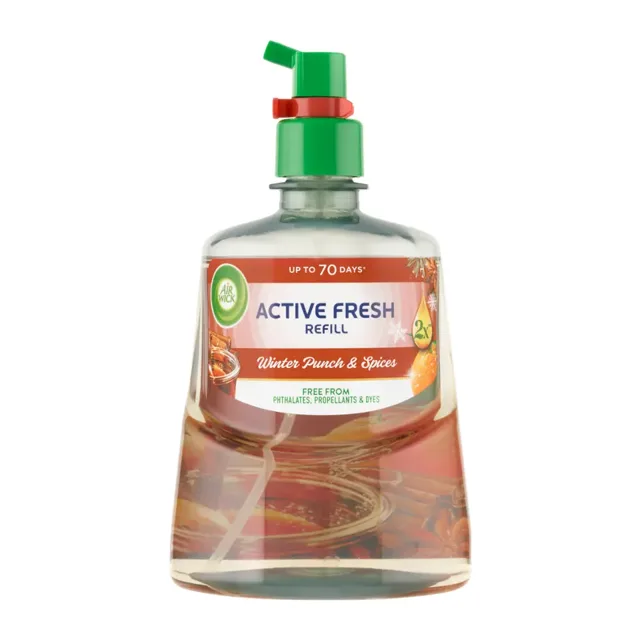 Air Wick Náplň na vodní bázi do automatického difuzéru Active Fresh Zimní punč 228 ml