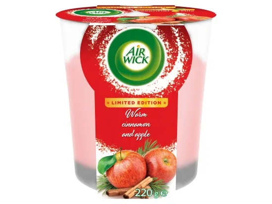 Air Wick svíčka - Jablko a skořice 220 g