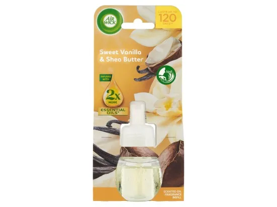 Air Wick tekutá náplň do elektrického přístroje vanilka a bambucké máslo 19 ml