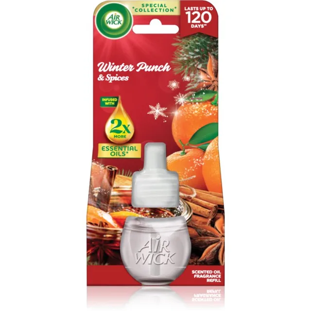 Air Wick Winter Punch Zimní punč elektrický osvěžovač vzduchu – náhradní náplň 19 ml