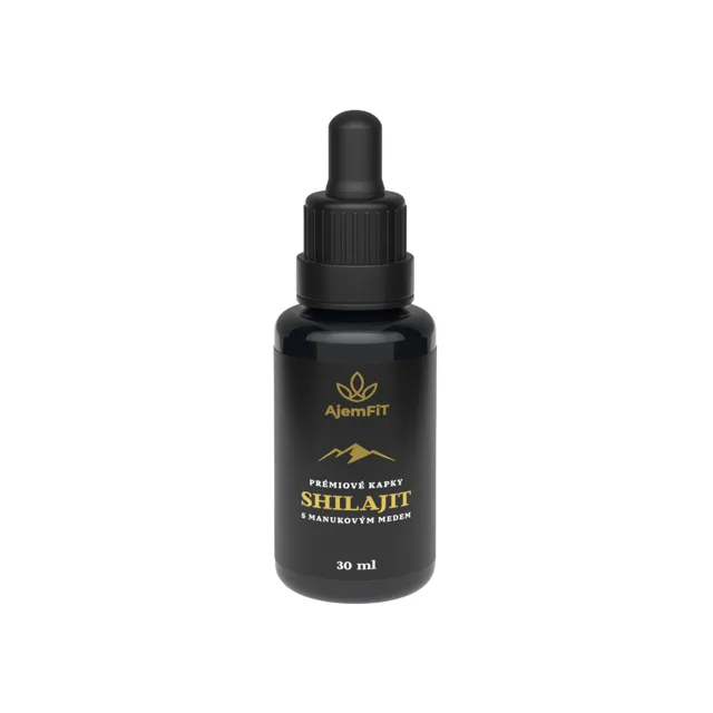 AjemFIT Himalajský Shilajit, Manukový Med - SHILAJIT 30ml