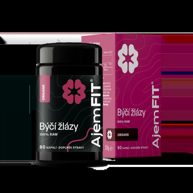 AjemFIT Raw Býčí Žlázy - 80 kapslí - 28g