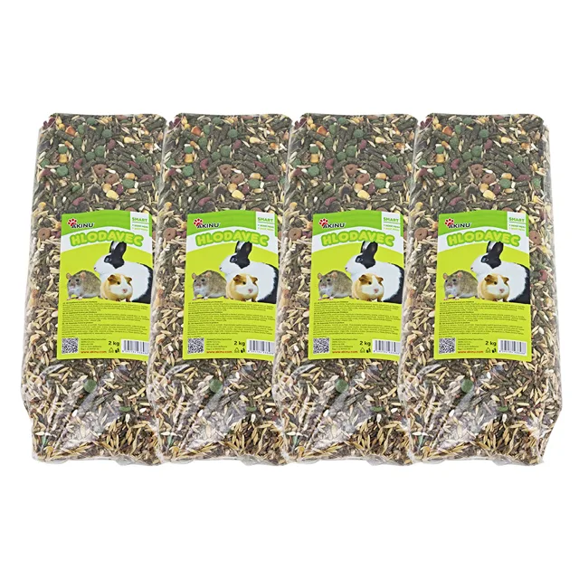 Akinu Kompletní krmivo pro hlodavce 4 x 2 kg