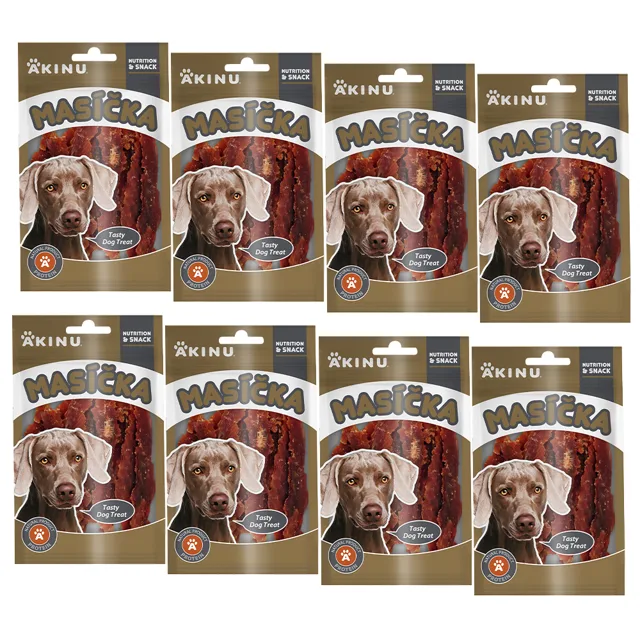 Akinu MASÍČKA Kachní prsíčka pamlsek pro psy 8 x 75 g