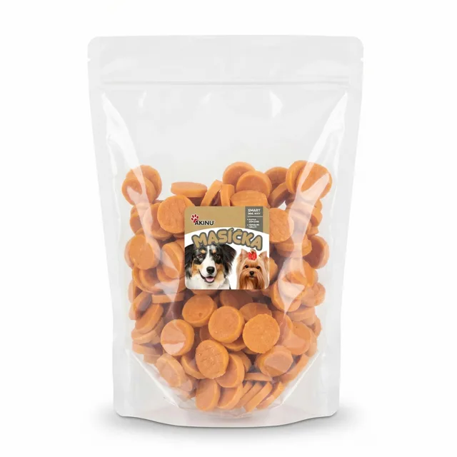 Akinu MASÍČKA Kuřecí chipsy pamlsek pro psy 1 kg