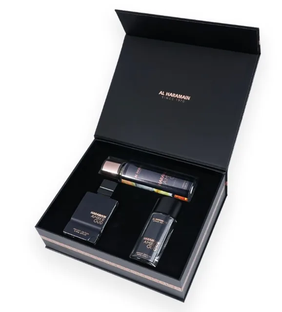 Al Haramain Amber Oud Private Edition - EDP 75 ml + EDP 30 ml + tělový závoj 250 ml