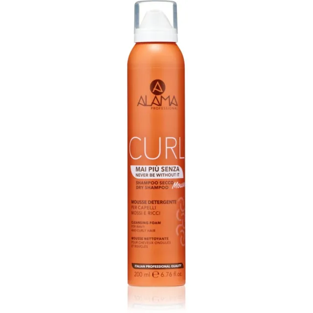 Alama Professional Curl Dry Shampoo Mousse suchý šampon pro vlnité a kudrnaté vlasy 200 ml