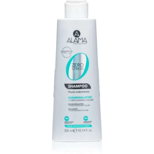 Alama Professional Zero Stress Sebum Regulating Shampoo šampon pro mastnou pokožku hlavy 300 ml
