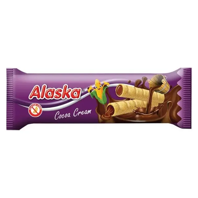 Alaska Kukuřičné trubičky plněné kakaové 18 g