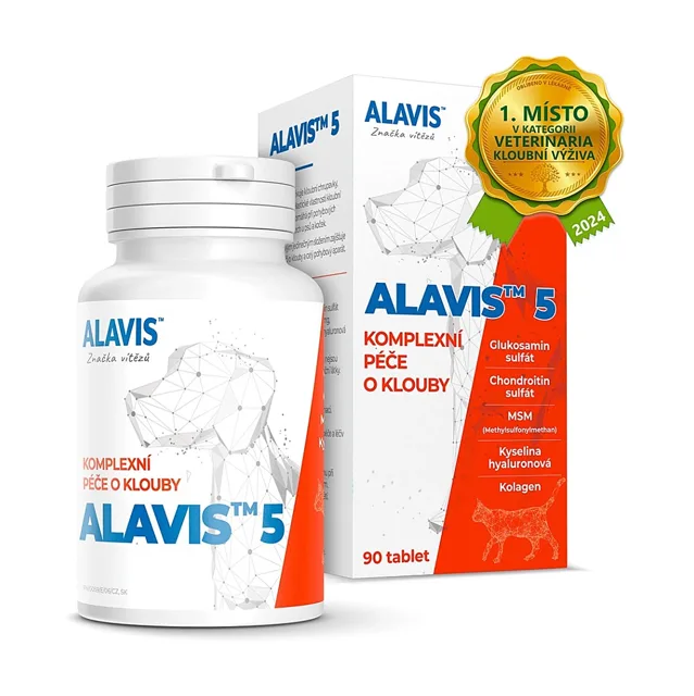 ALAVIS 5 Kloubní výživa pro psy a kočky 90 tablet
