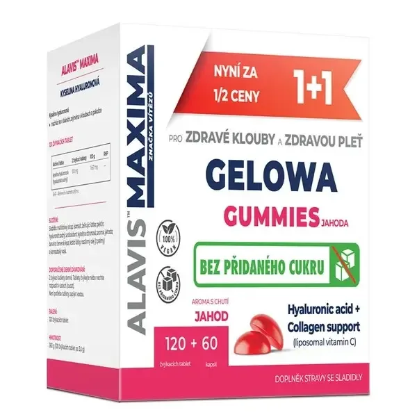 Alavis Maxima Gelowa Gummies 120 želé + 60 kapslí