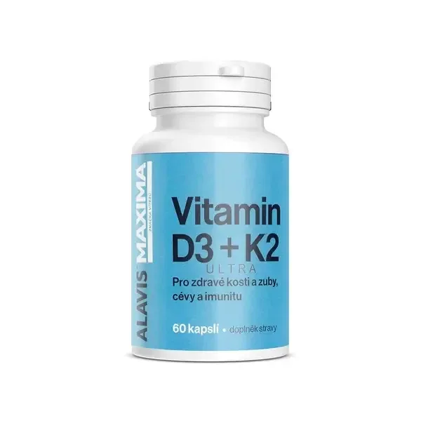 ALAVIS MAXIMA Vitamin D3+K2 60 kapslí