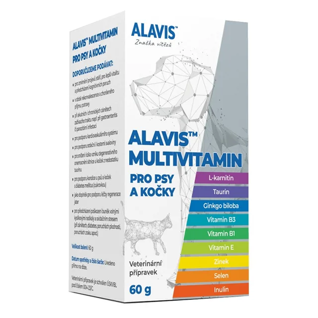 Alavis Multivitamín pro psy a kočky 60 g