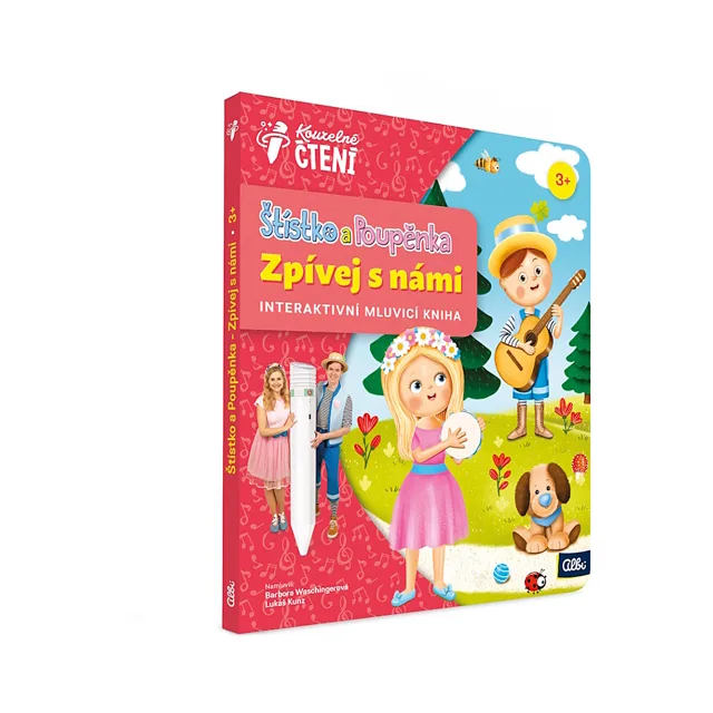 ALBI Kouzelné čtení kniha Štístko a Poupěnka zpívej s námi