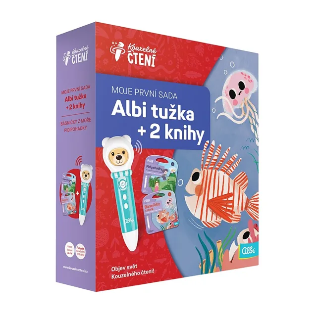 ALBI Kouzelné čtení Moje první sada cz tužka 1.5 + 2 knihy