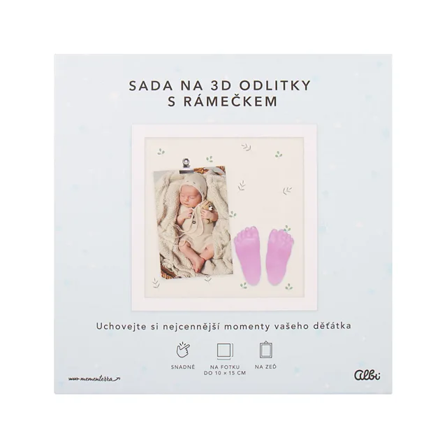 ALBI Sada na 3D odlitky s rámečkem pro holčičku