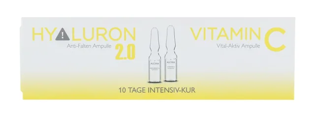 Alcina Regenerační pleťové ampule s kyselinou hyaluronovou a vitamínem C Vital-Aktiv Ampulle 10 x 1 ml