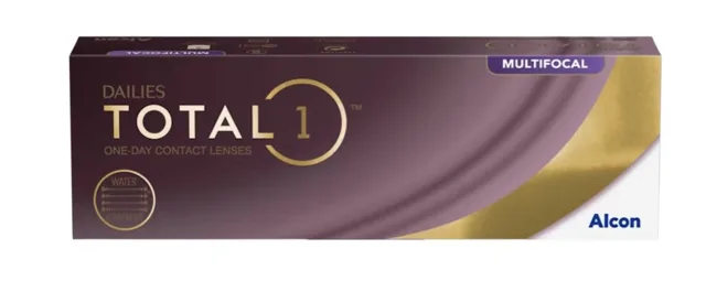 Alcon Dailies Total 1 jednodenní kontaktní čočky 30ks multifocal -4,50-neúplné balení
