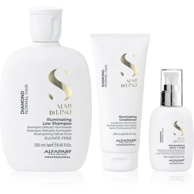 Alfaparf Milano Semi di Lino Diamond Kit set pro lesk a hebkost vlasů