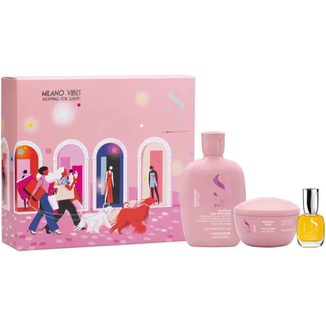 Alfaparf Milano Semi di Lino Moisture Set dárková sada pro intenzivní hydrataci