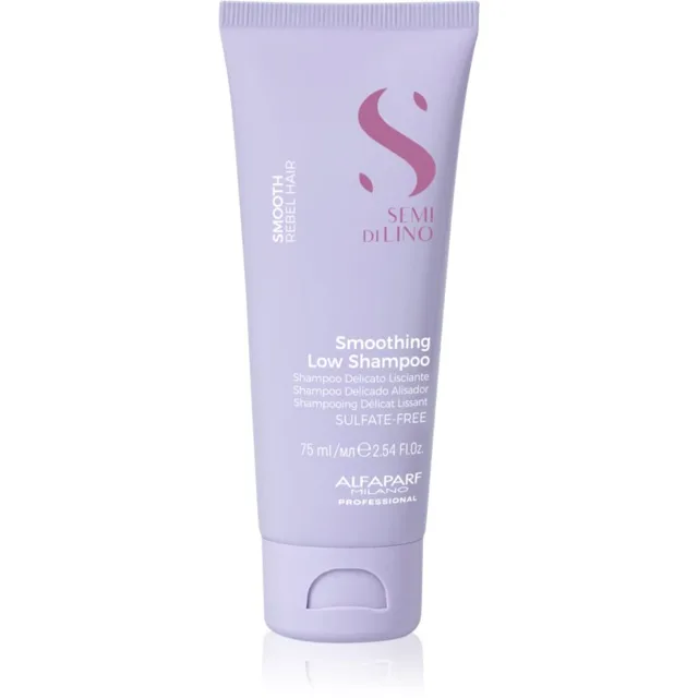 Alfaparf Milano Semi di Lino Smooth uhlazující šampon pro nepoddajné a krepatějící se vlasy 75 ml