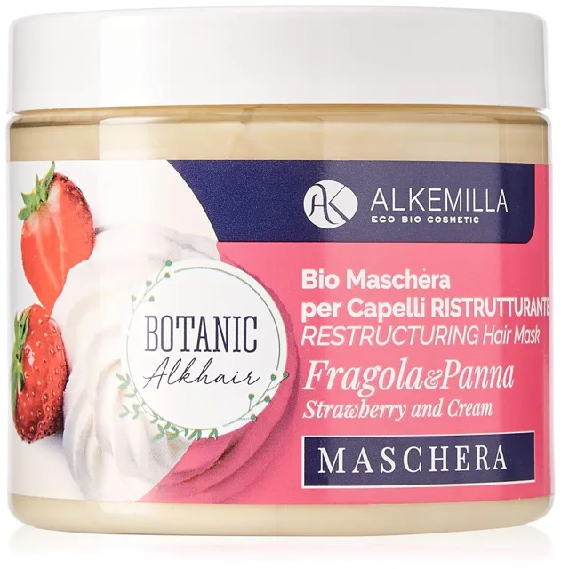 Alkemilla Regenerační maska na vlasy Jahody s Ecobio krémem 200 ml