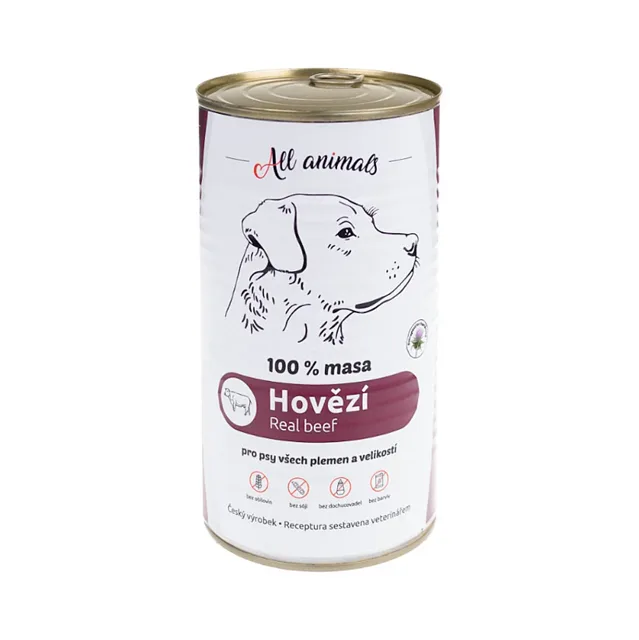 ALL ANIMALS Hovězí mleté konzerva 1200 g